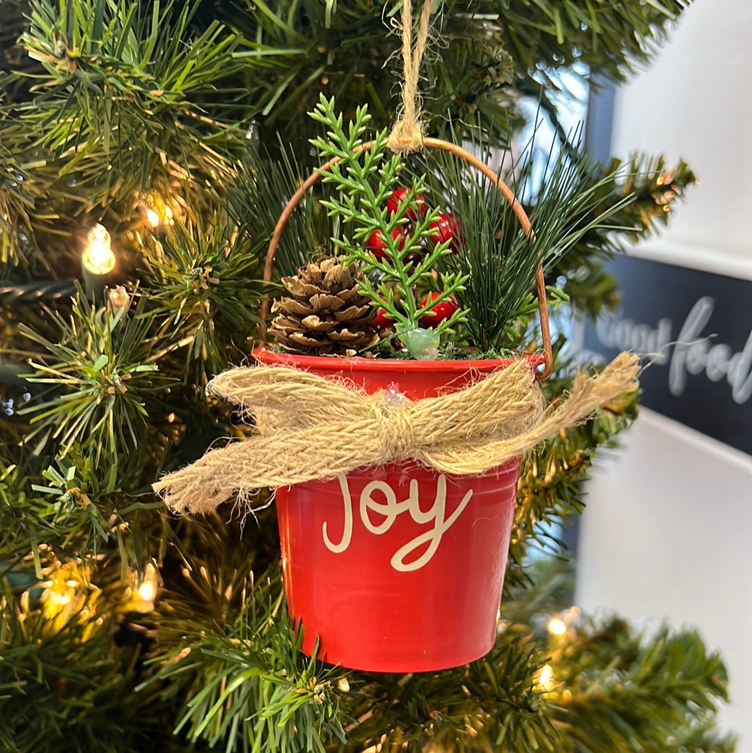 Joy Bucket Ornament
