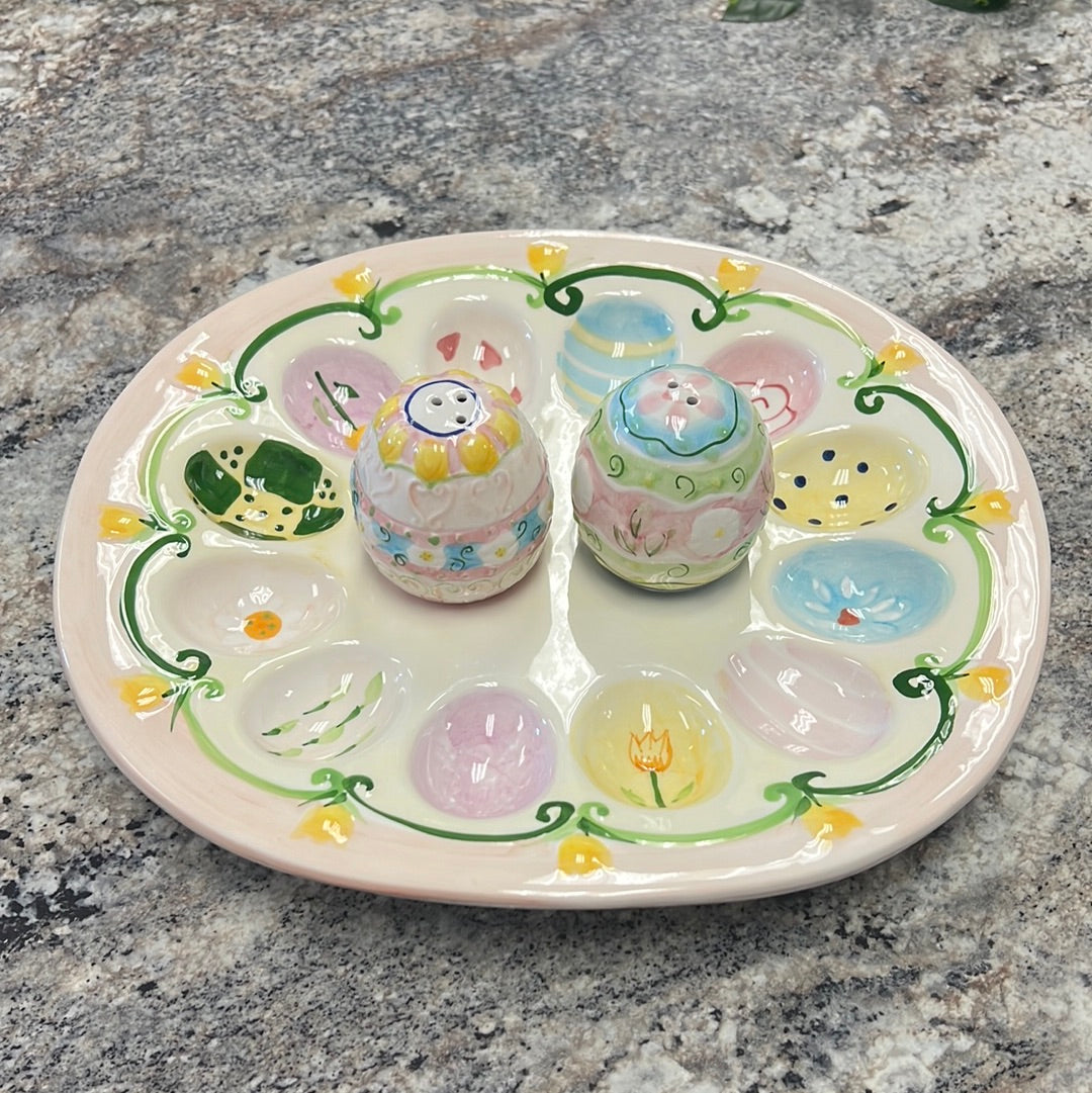 Easter Platter/Shaker Set