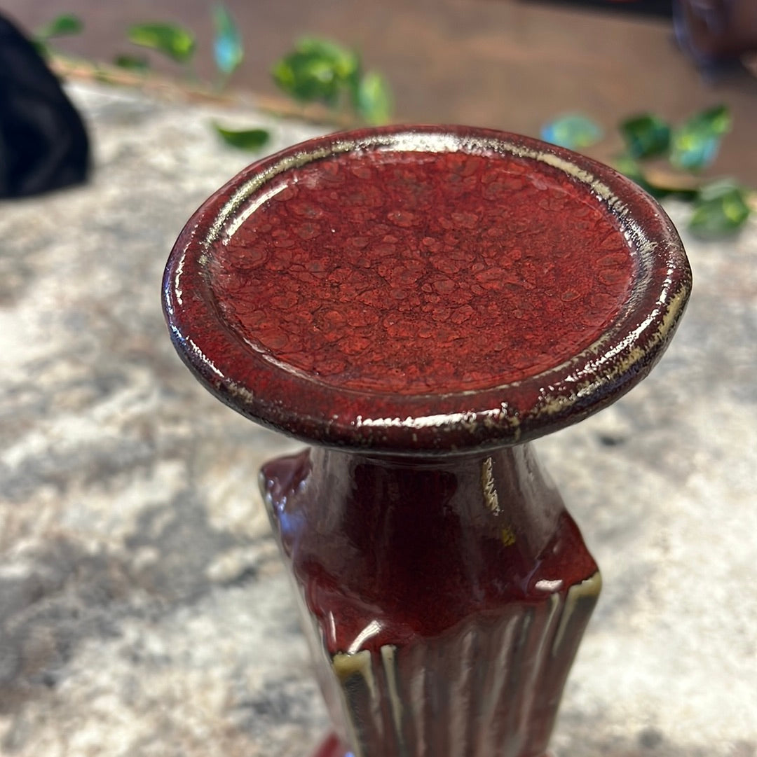 Red Candle Holder