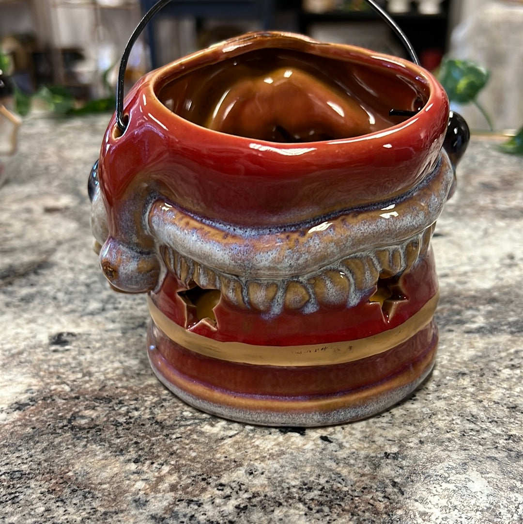 Santa Candle Holder