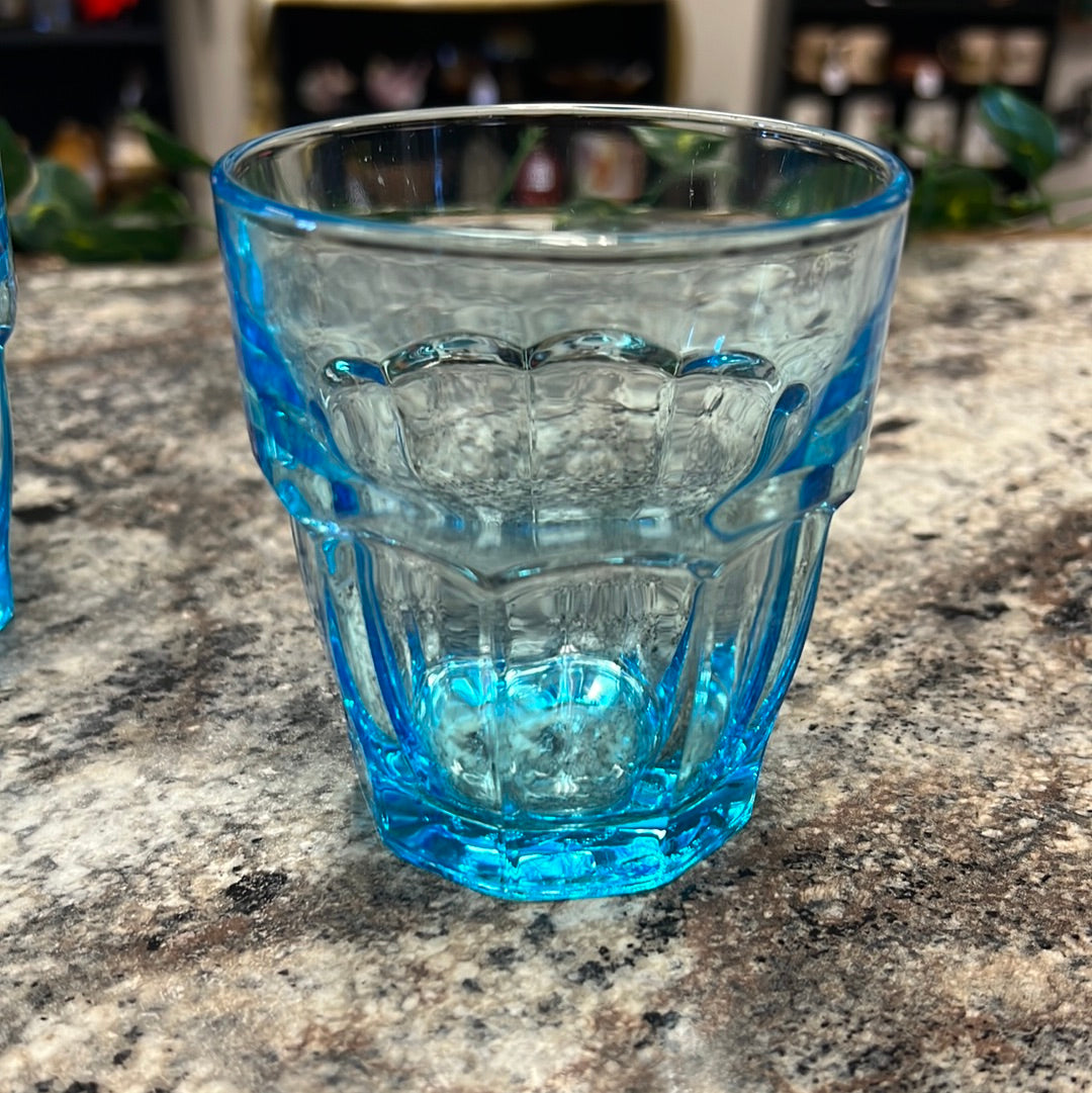 Blue Glass Cup Set