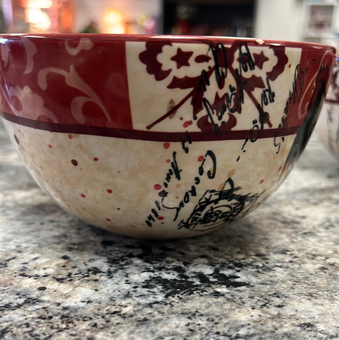 Rooster Bowl Set