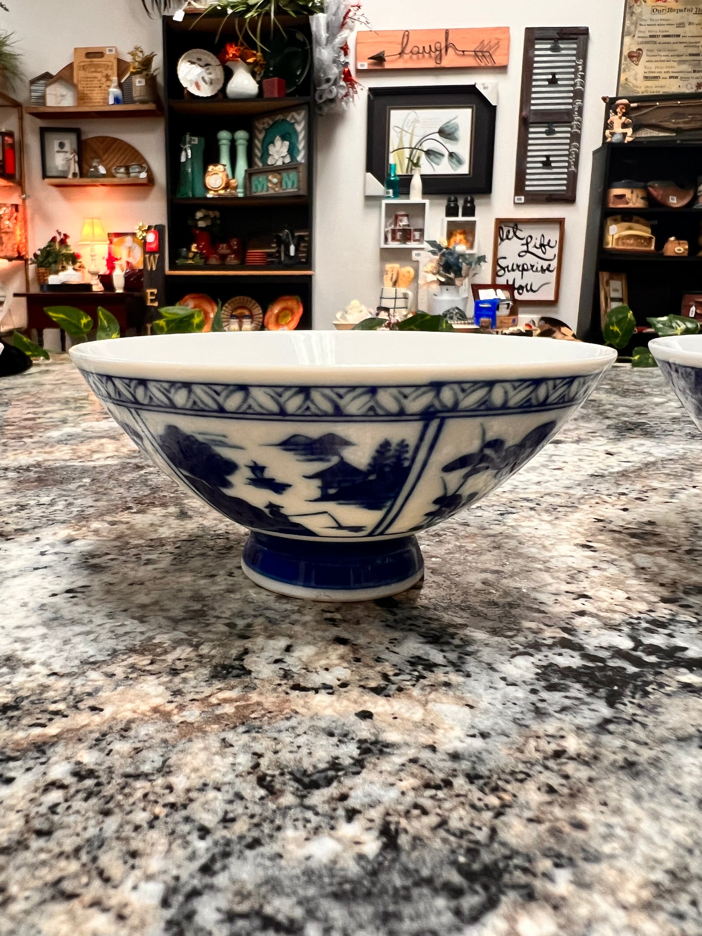 Blue+White Rice Bowl Set