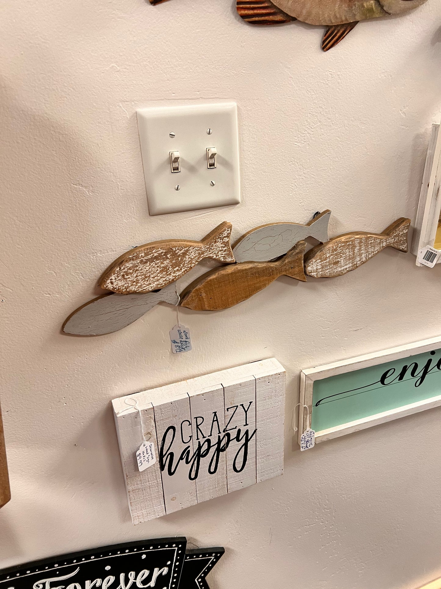 Wood Fish Decor