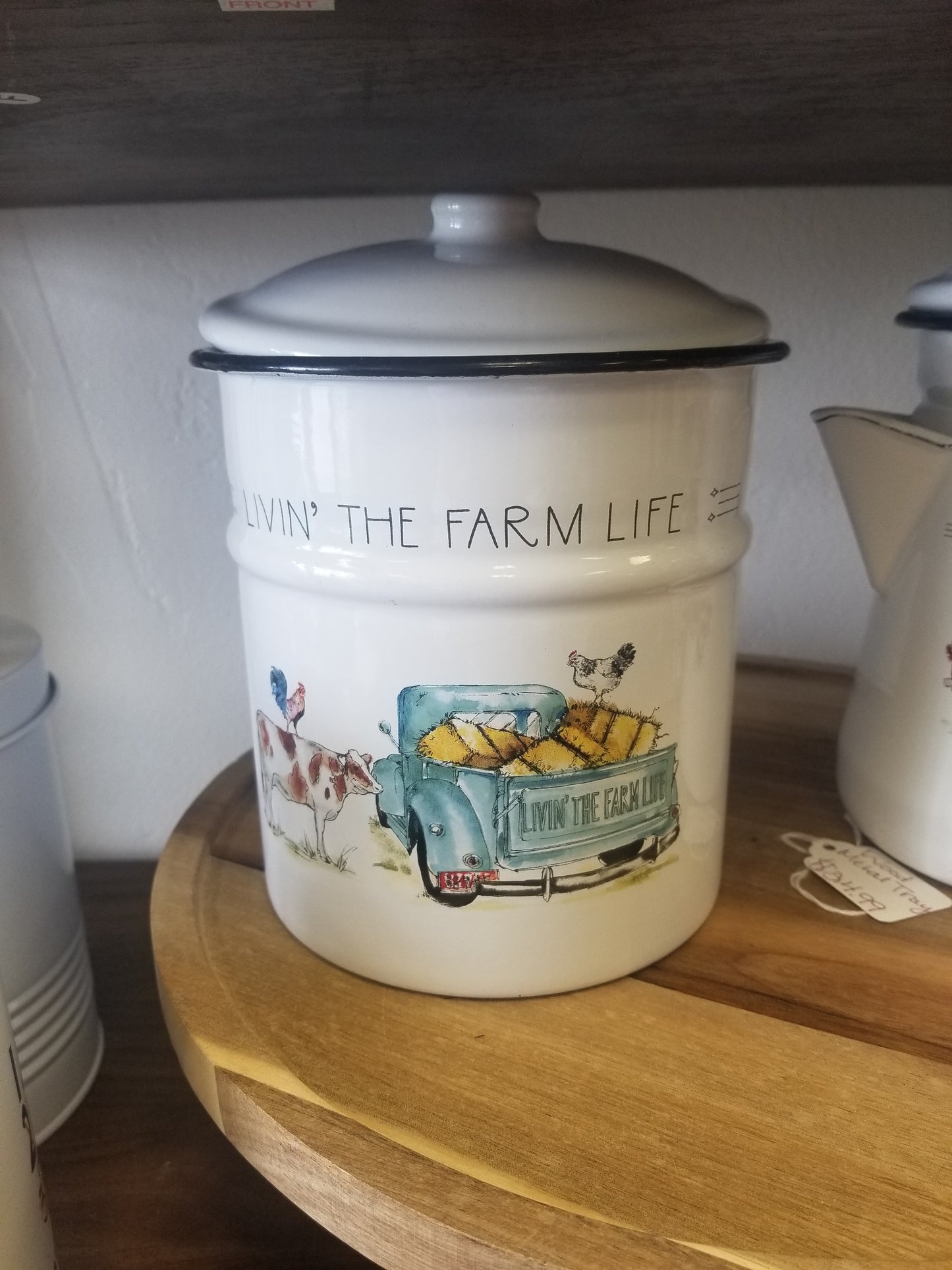Enamel farmer canister