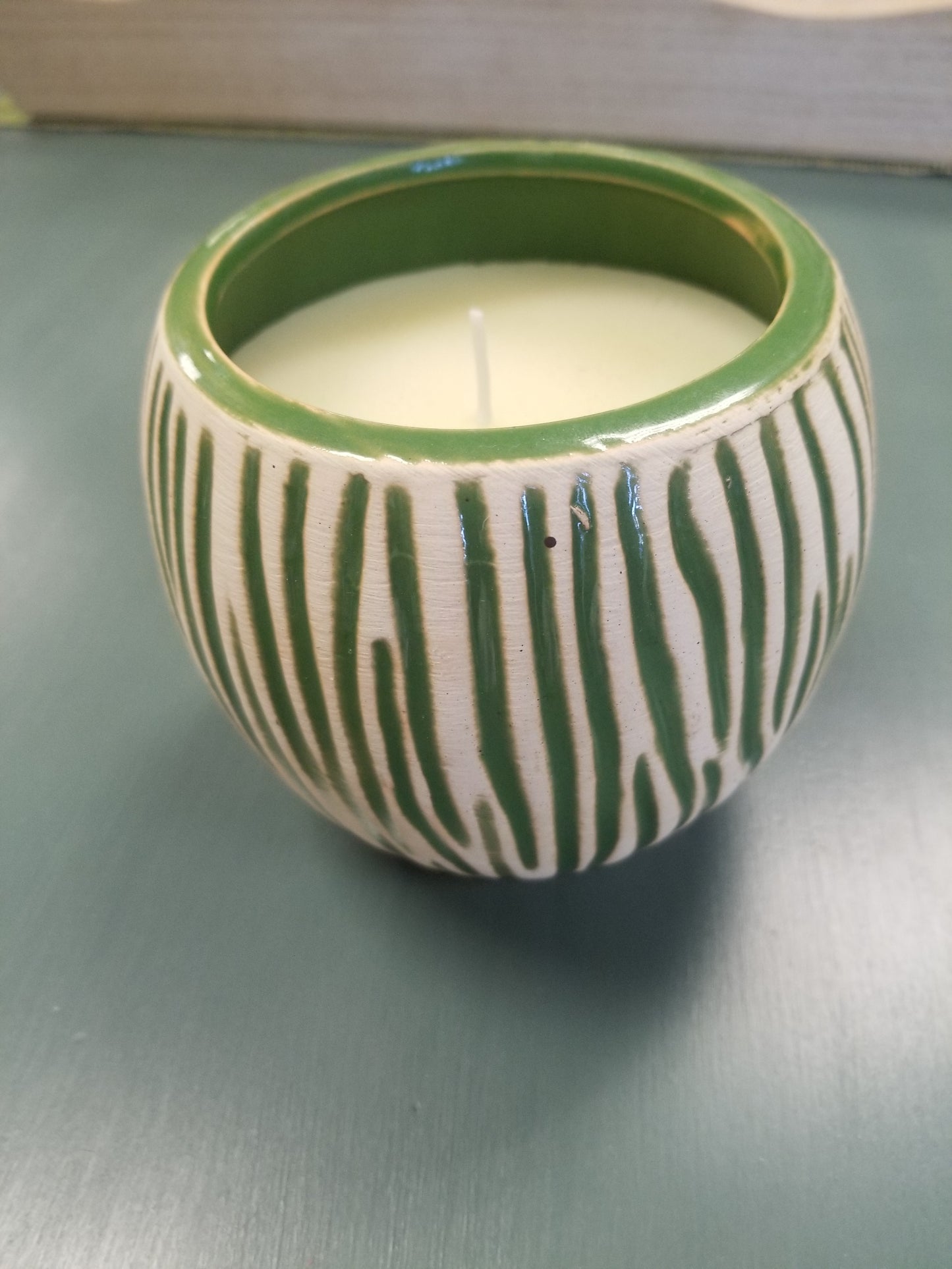 New citronella candle green