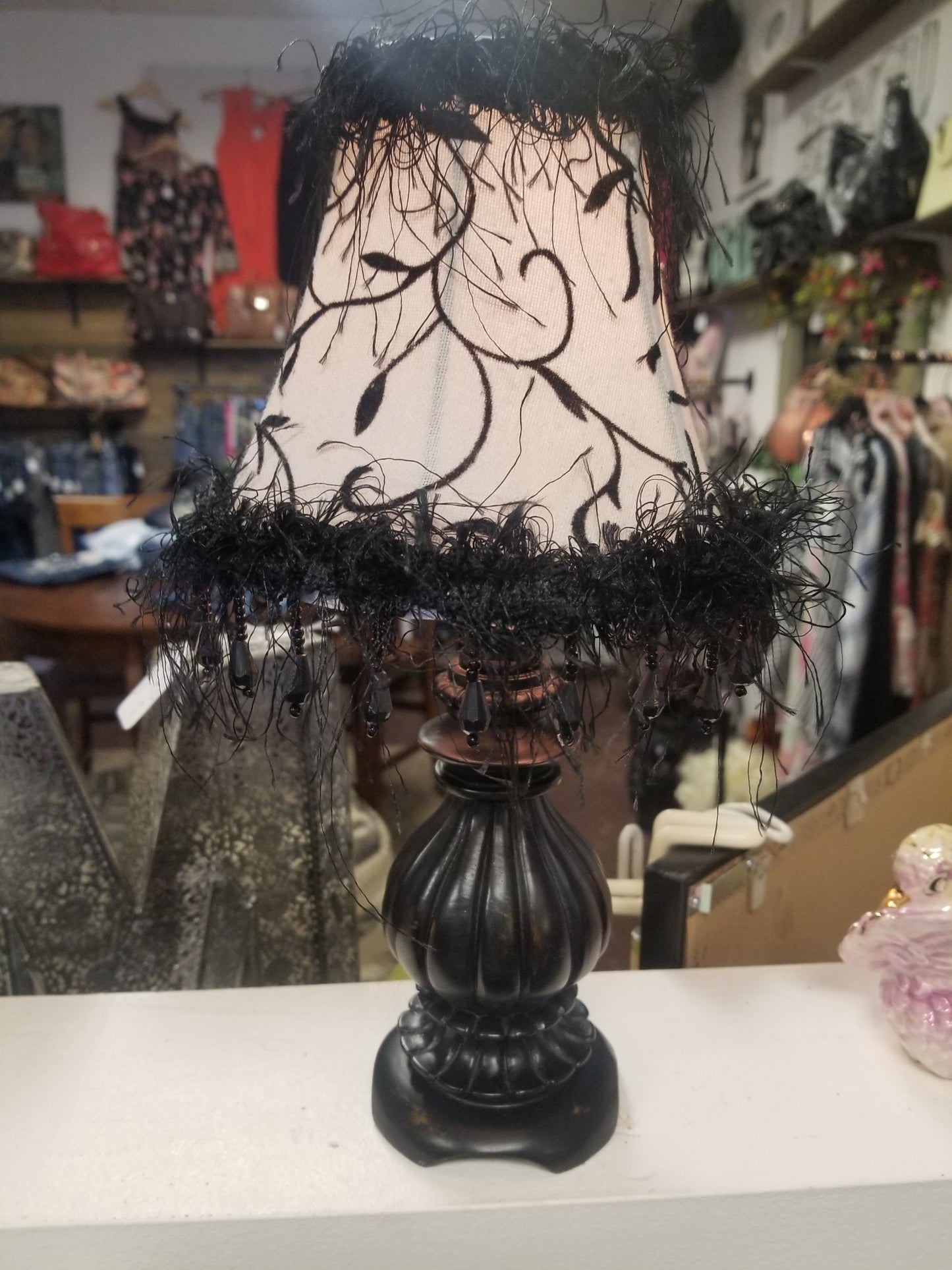 Small black lamp