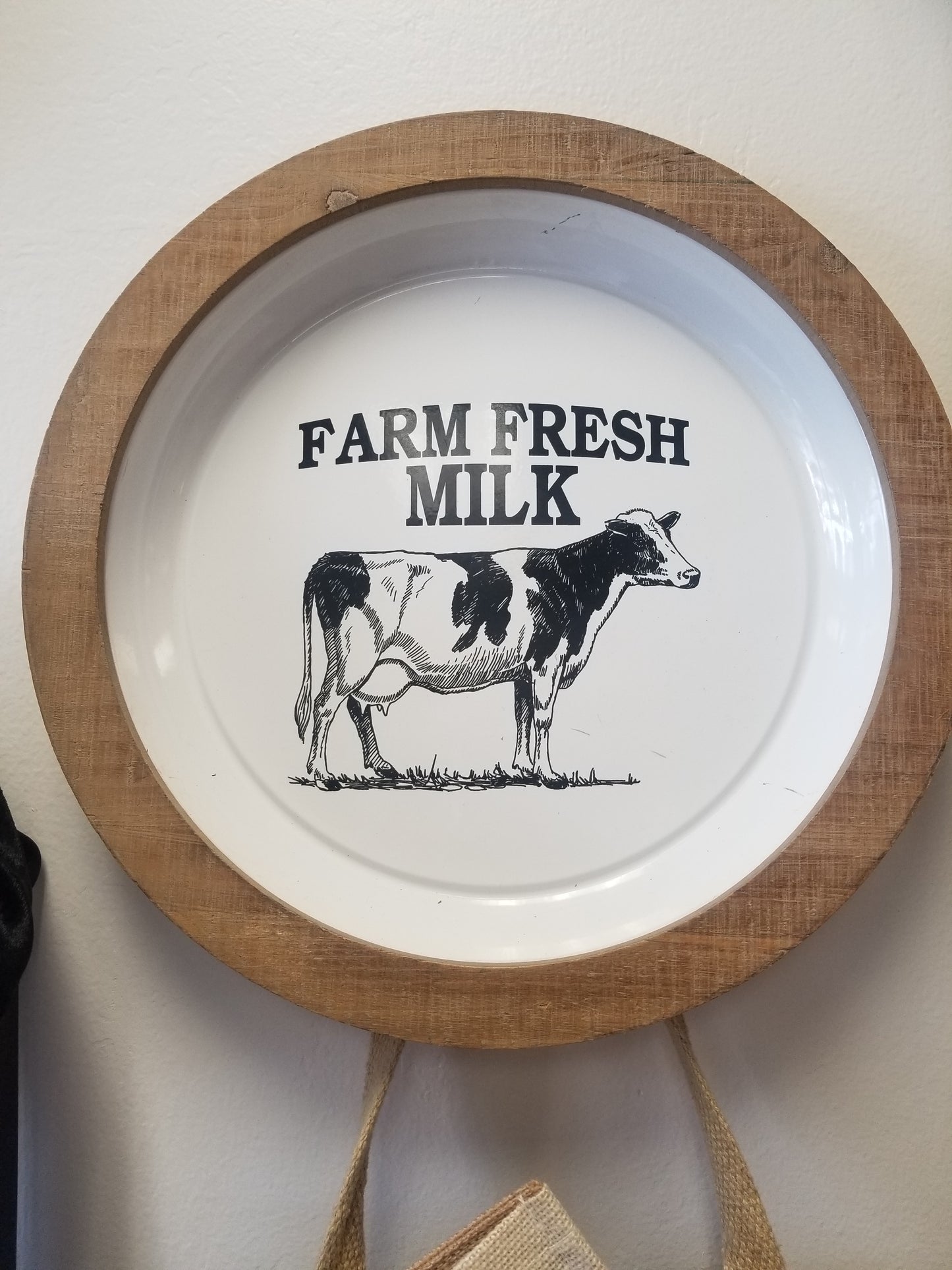 Cow tin bowl