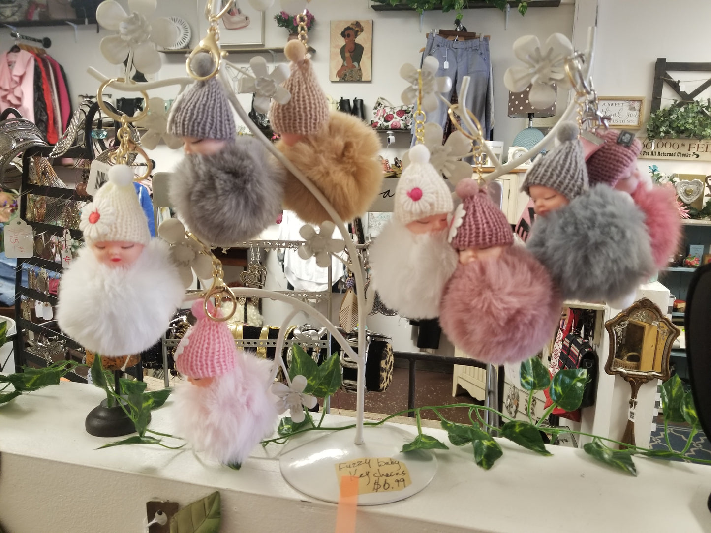Fuzzy Baby key chain