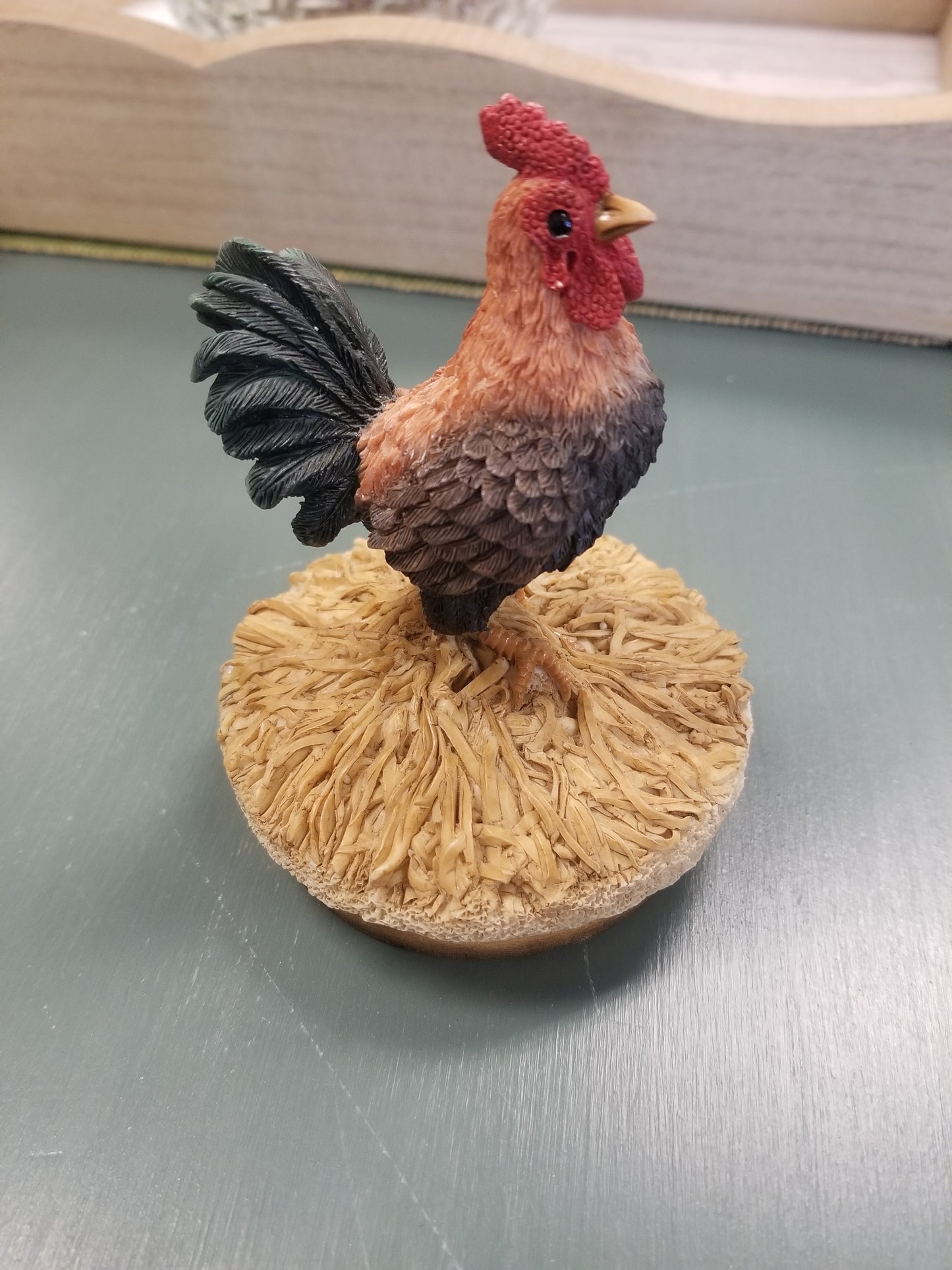 Rooster candle topper