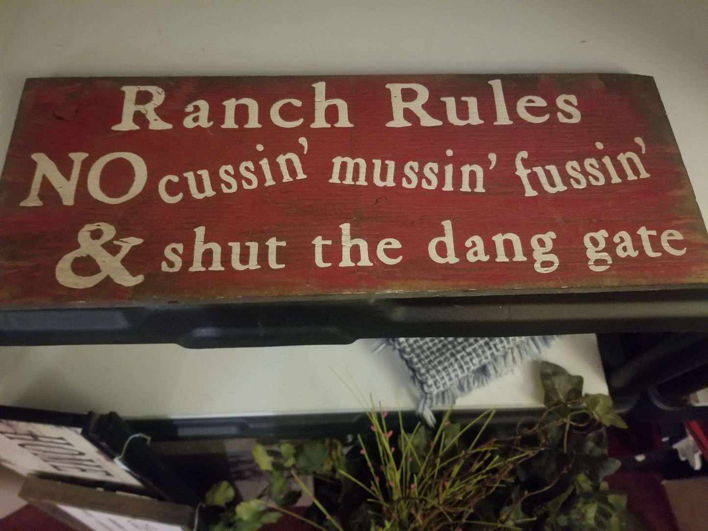 Ranch rules decor